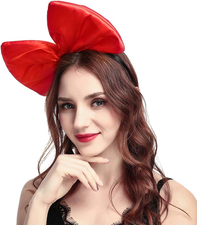 BUTITNOW BUYITNOW Women Huge Bow Headband Cute Bowknot Hair Hoop for Halloween Cosplay - Image 4